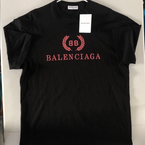 pink balenciaga tee